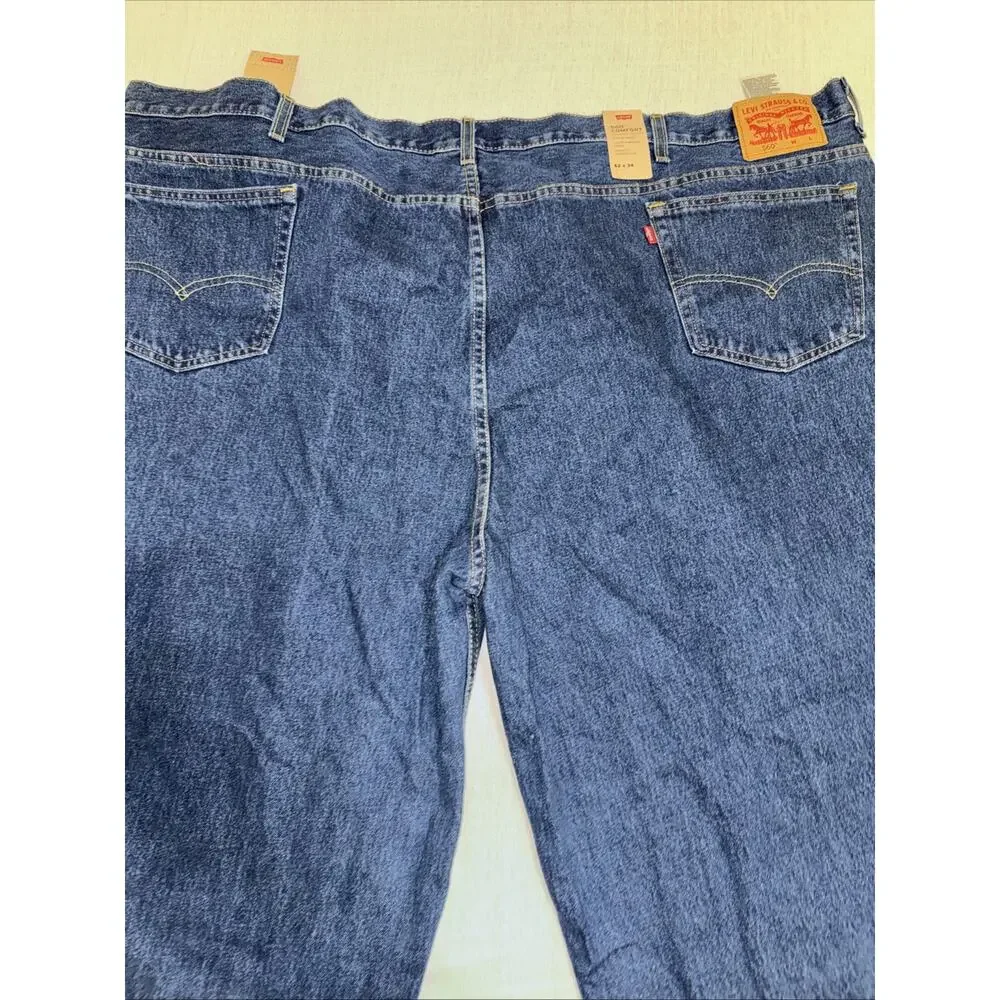 Levis 560 Comfort Fit Jeans Mens 62x34 Blue Relaxed Tapered Baggy Denim BNWT
